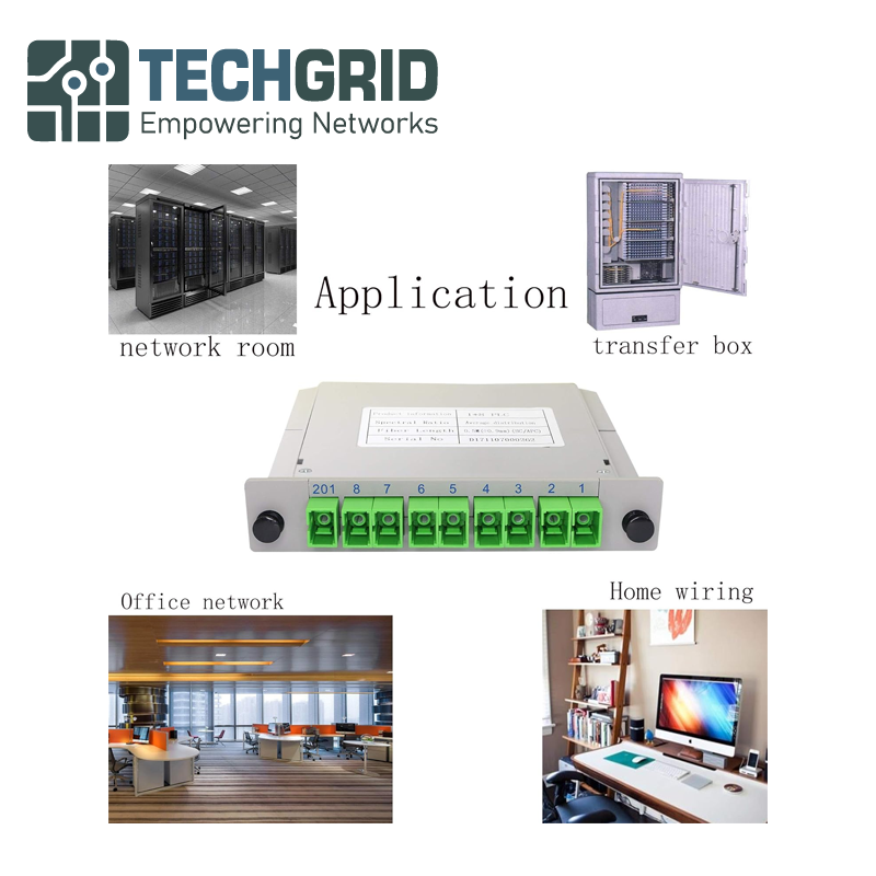 PLC Splitter 1x8 SC/APC – Módulo Cassette para Redes FTTH y Proyectos de Ingeniería