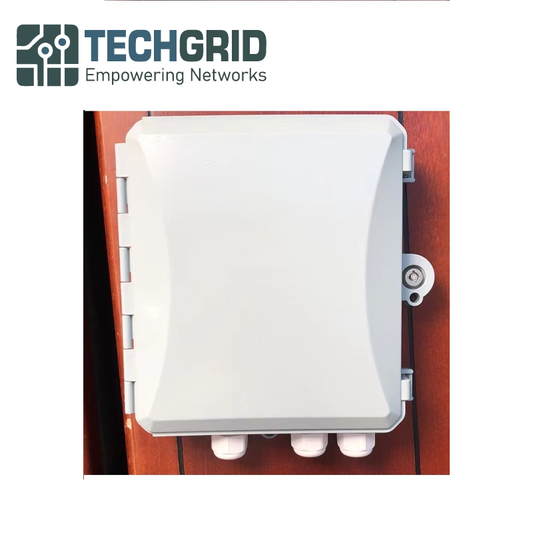 Caja de Distribución Exterior FTTH con Divisor PLC 1:8 – Caja Terminal de Fibra Óptica