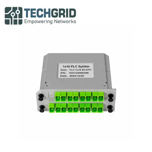 Divisor PLC de Fibra Óptica 1×16 SC/APC – Módulo Cassette para Redes FTTH y LAN