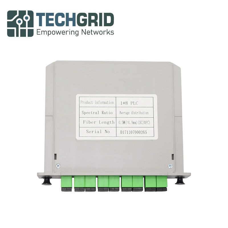 PLC Splitter 1x8 SC/APC – Módulo Cassette para Redes FTTH y Proyectos de Ingeniería