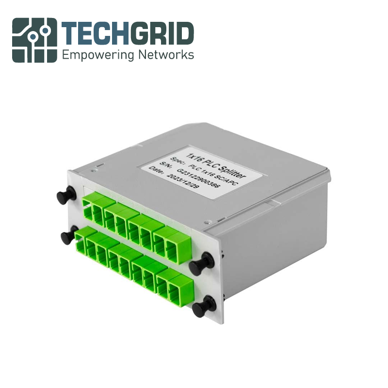 Divisor PLC de Fibra Óptica 1×16 SC/APC – Módulo Cassette para Redes FTTH y LAN