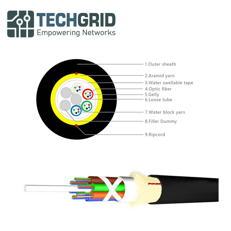 Cable ADSS 24 Núcleos G652D | 2 KM de Alto Rendimiento
